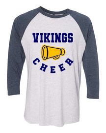 Vernon Vikings Cheer  Design 13 Raglan Shirt