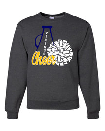 Vernon Vikings Cheer Non Hooded Sweatshirt Design 14