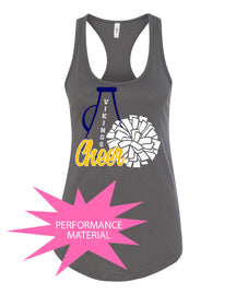 Vernon Vikings Cheer Design 14 Performance Racerback Tank Top