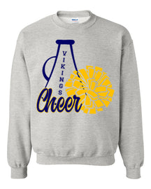 Vernon Vikings Cheer Non Hooded Sweatshirt Design 14