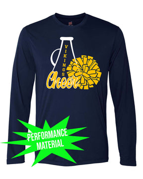 Vernon Vikings Cheer Performance Material Long Sleeve Shirt Design 14