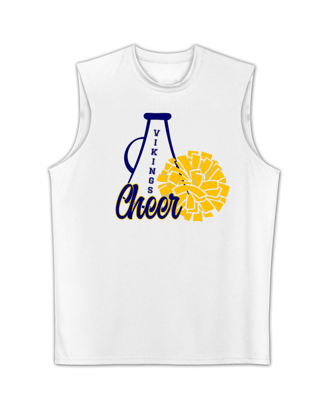 Vernon Vikings Cheer Design 14 Men's Performance Tank Top