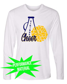 Vernon Vikings Cheer Performance Material Long Sleeve Shirt Design 14