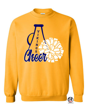 Vernon Vikings Cheer Non Hooded Sweatshirt Design 14