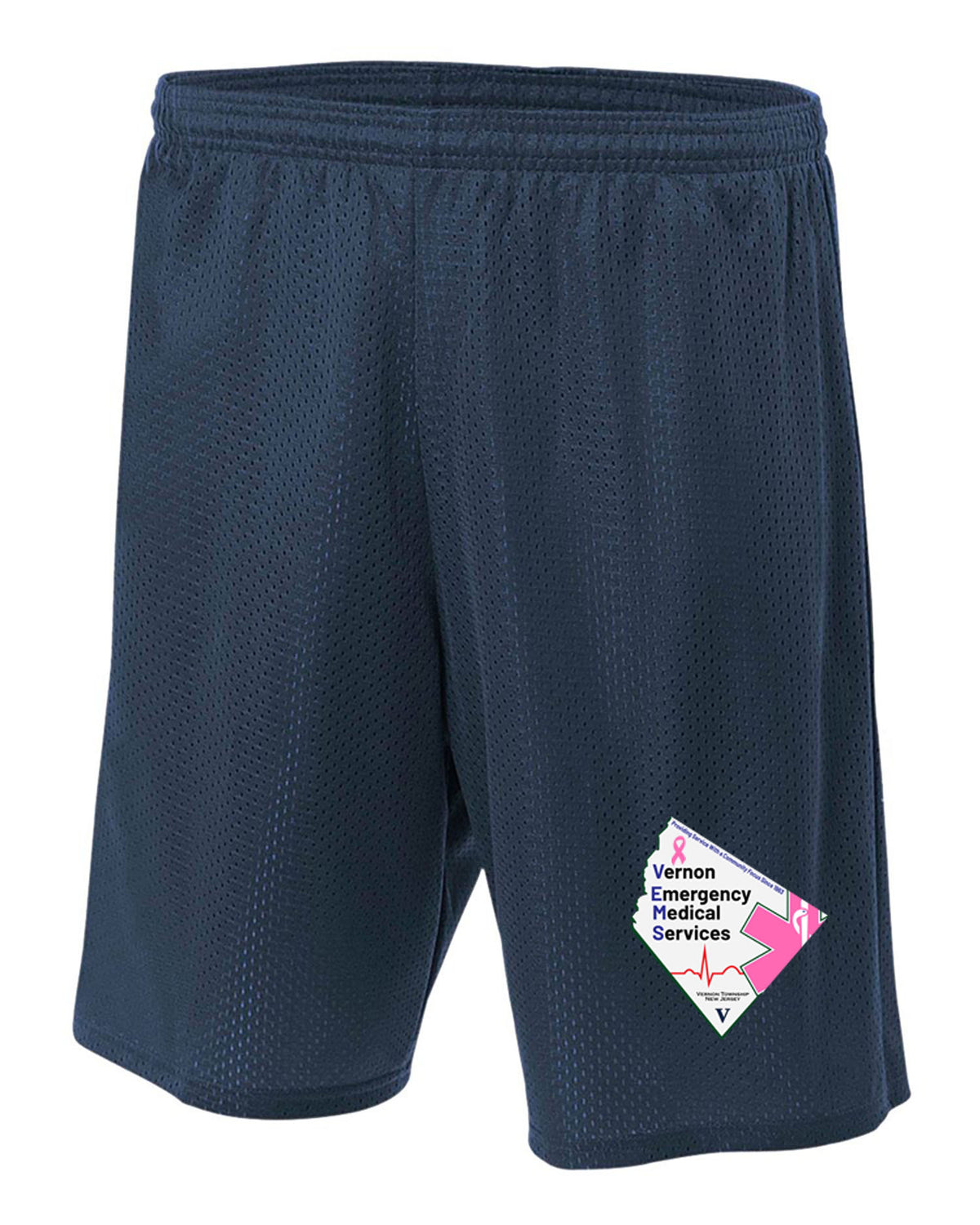 Vernon EMS Breast Cancer Awareness Mesh Shorts