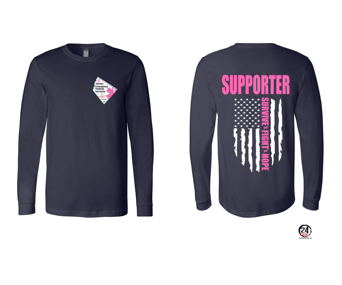 Vernon EMS Breast Cancer Awareness Long Sleeve Shirt