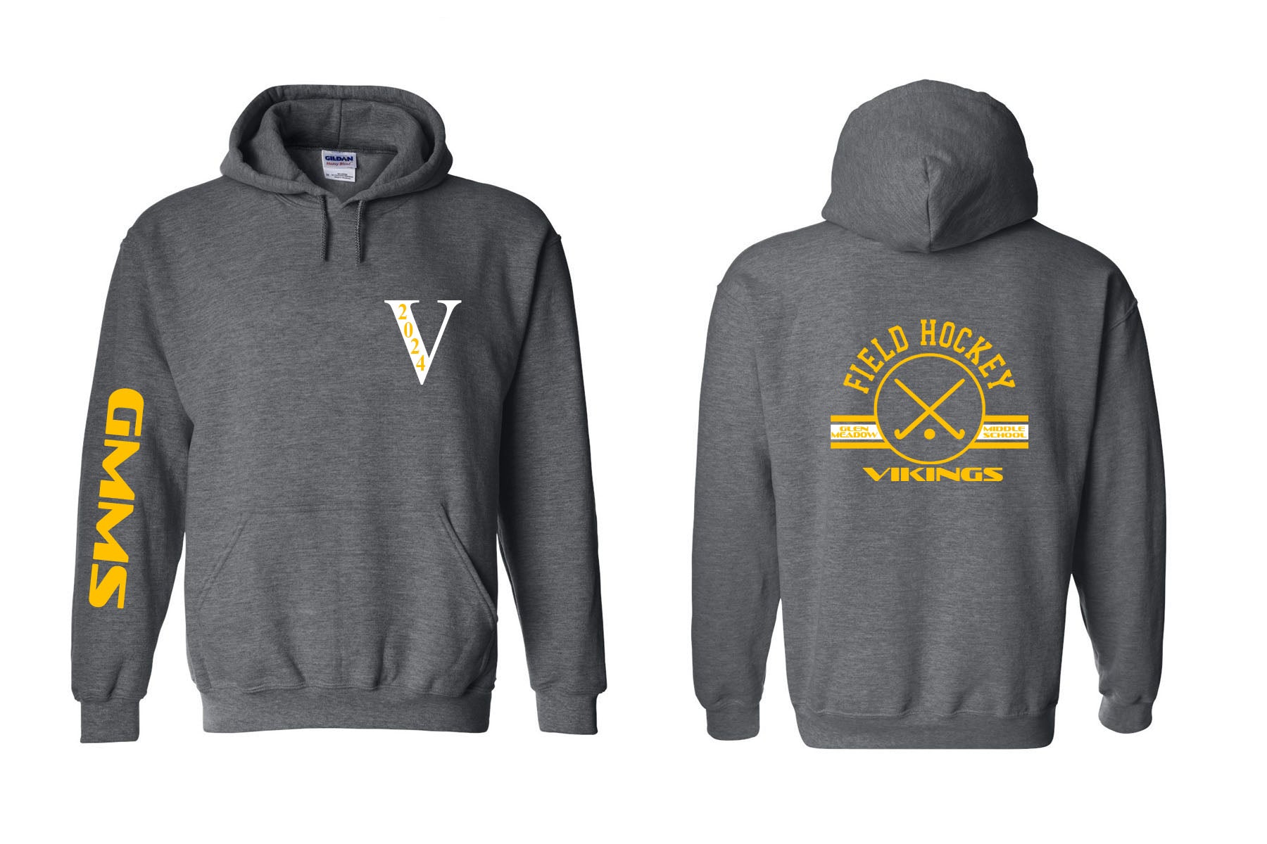 Vernon Field Hockey Design 2 Hooded Sweatshirt