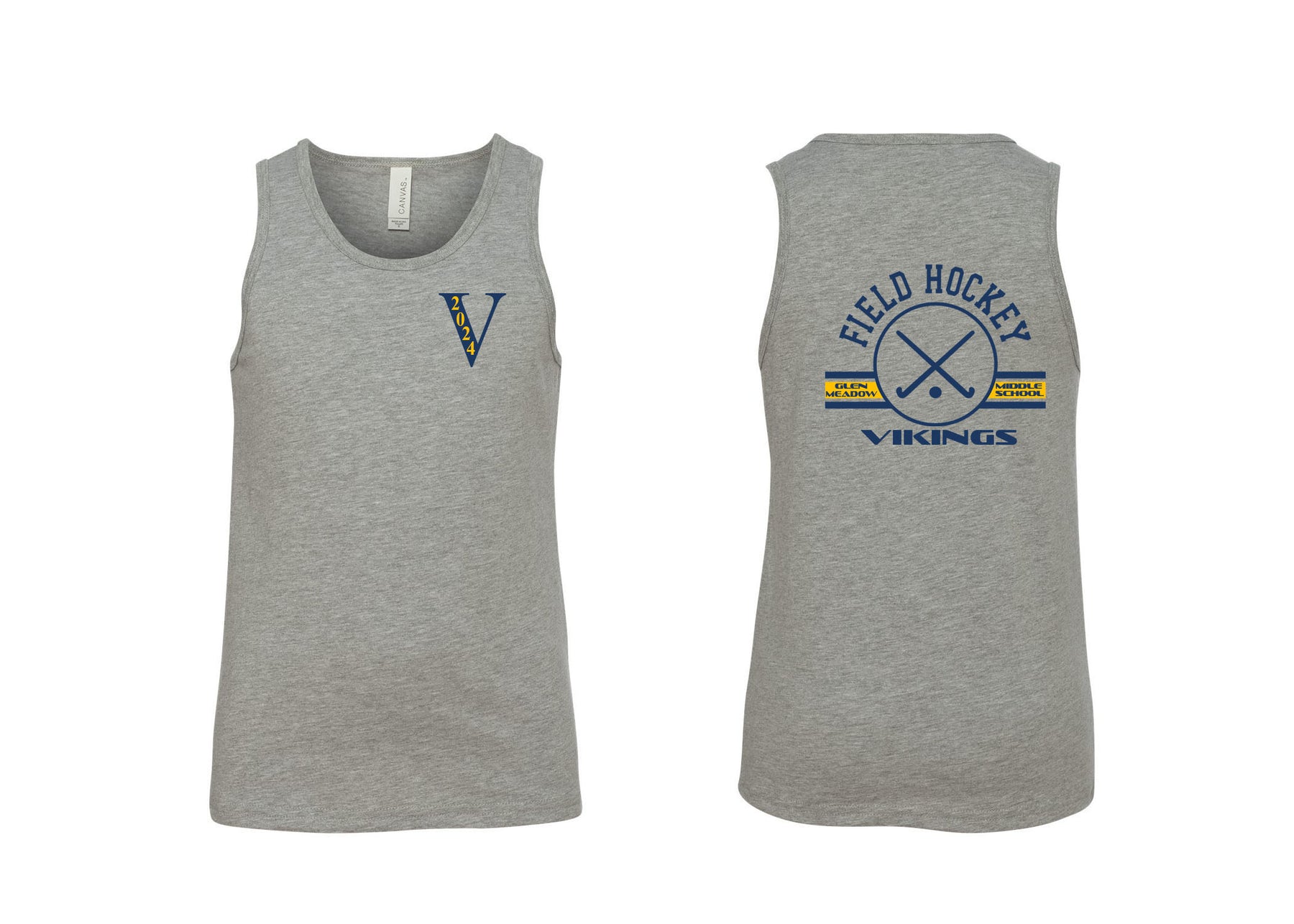 Vernon Field Hockey Muscle Tank Top Design 2