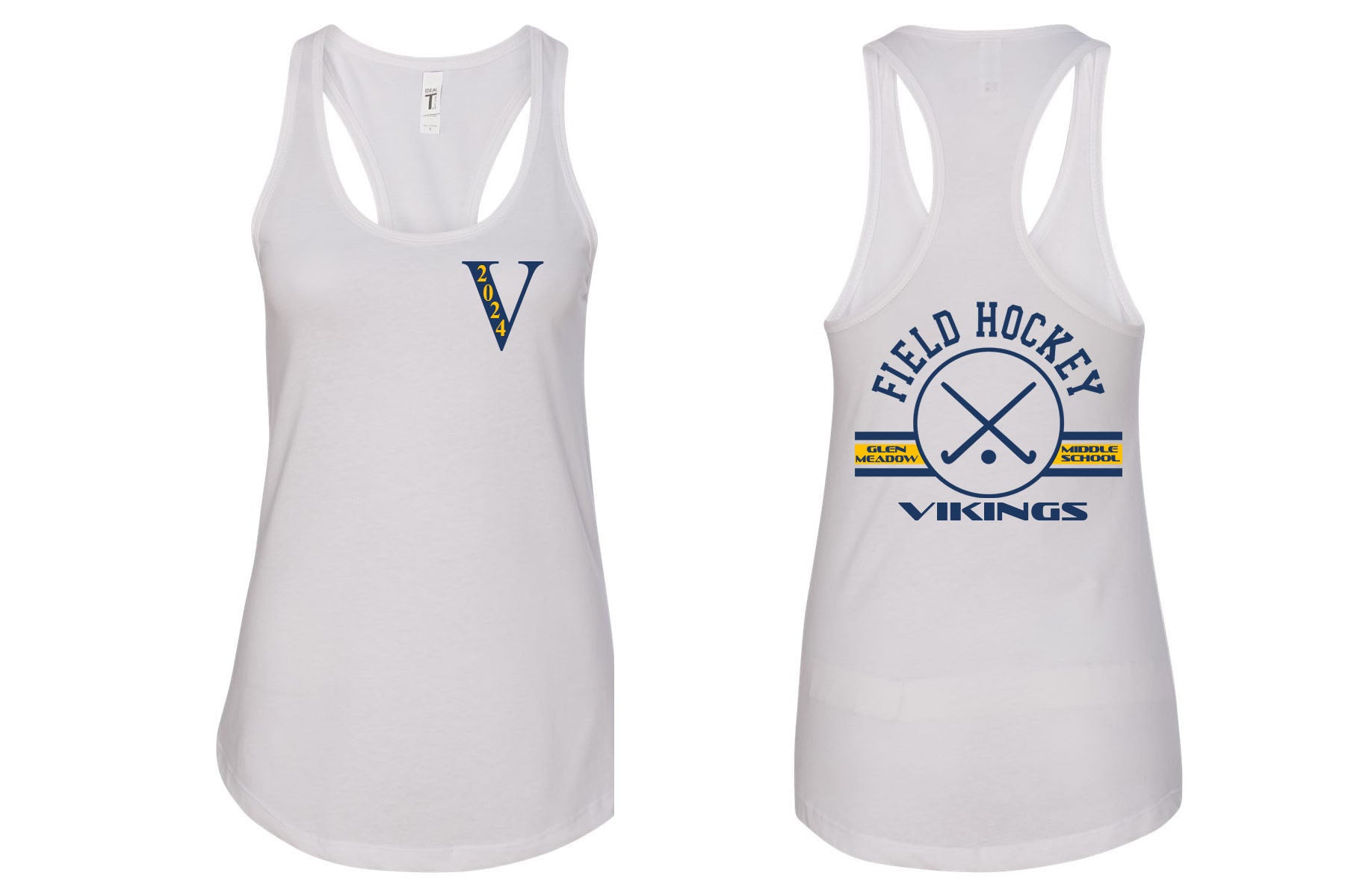 Vernon Field Hockey Design 2 Racerback Tank Top