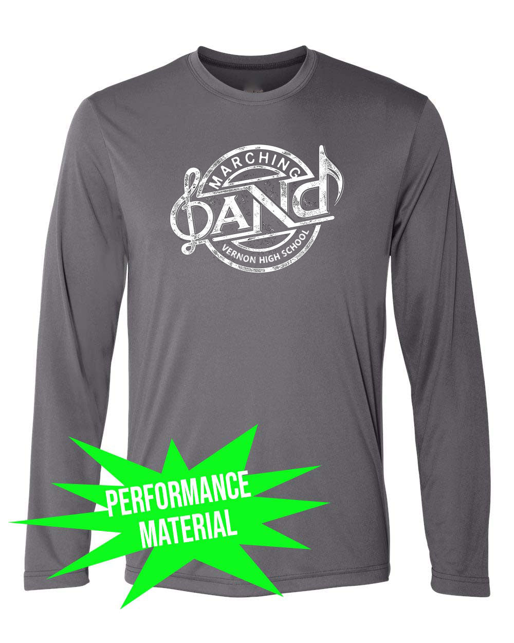 Vernon Marching Band Performance Material Design 1 Long Sleeve Shirt