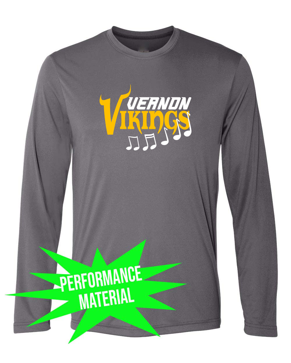 Vernon Marching Band Performance Material Design 2 Long Sleeve Shirt