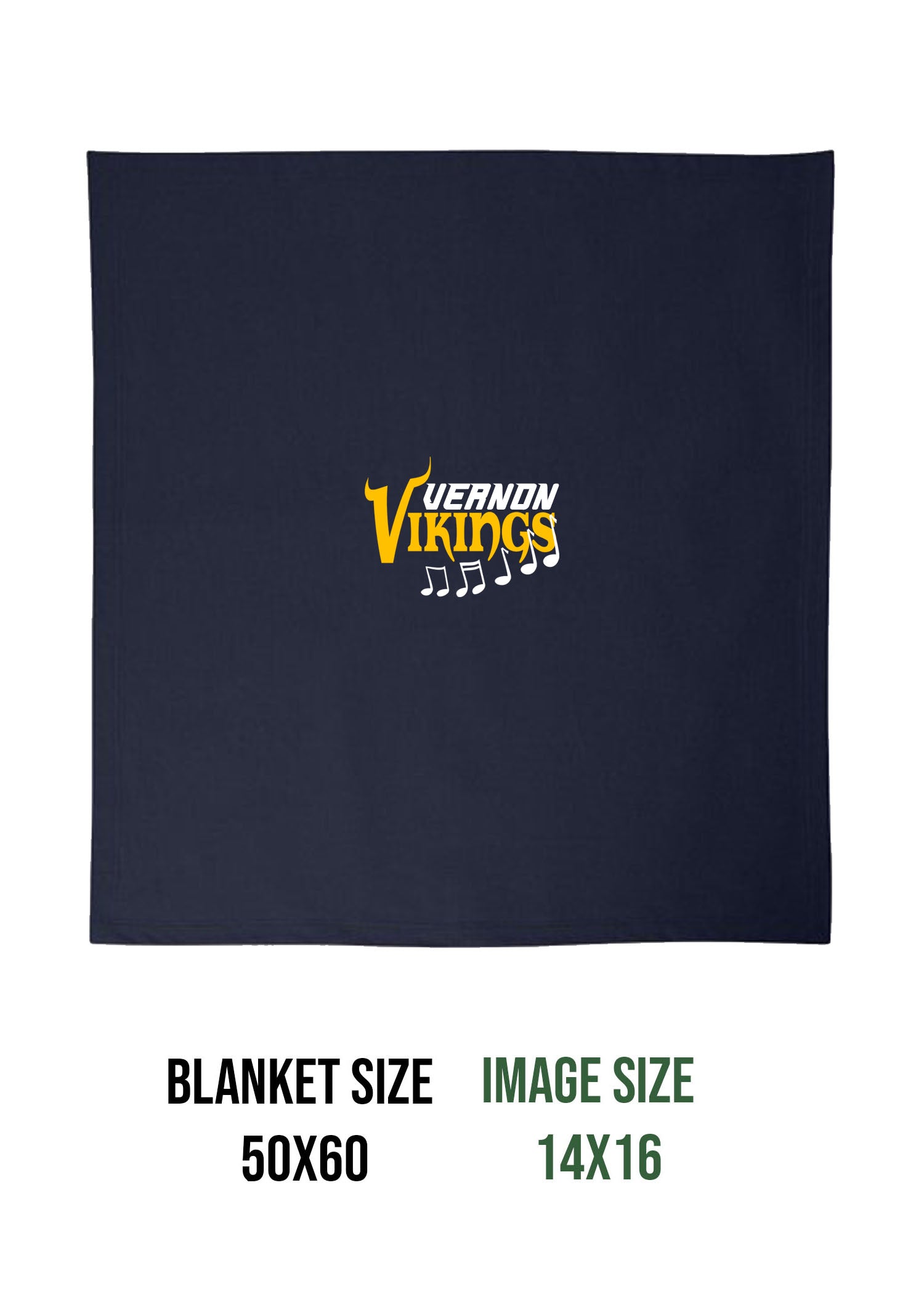 Vernon Marching Band Design 2 Blanket