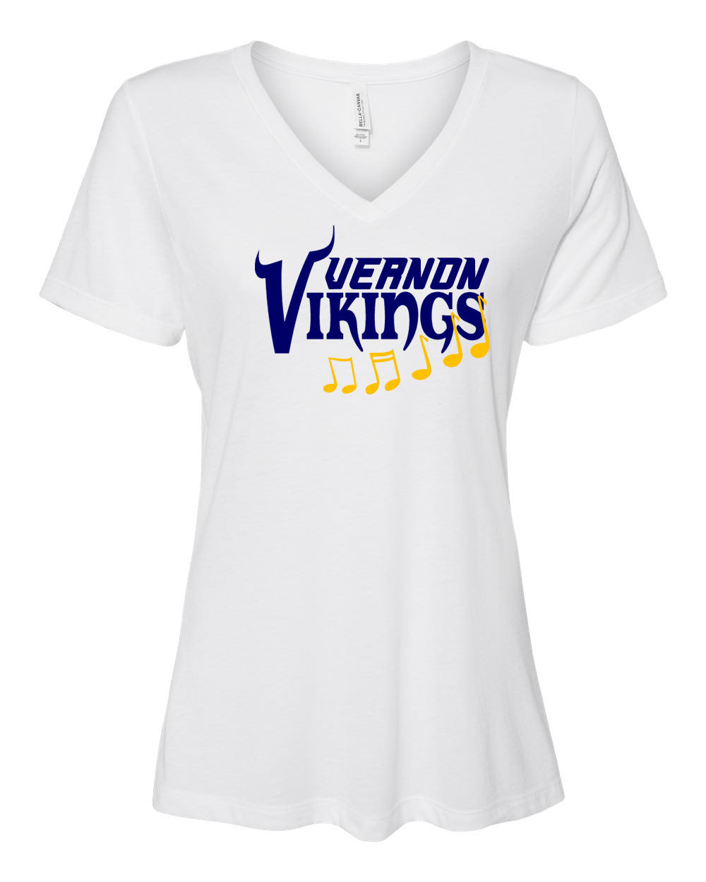 Vernon Marching Band V-neck T-Shirt Design 2