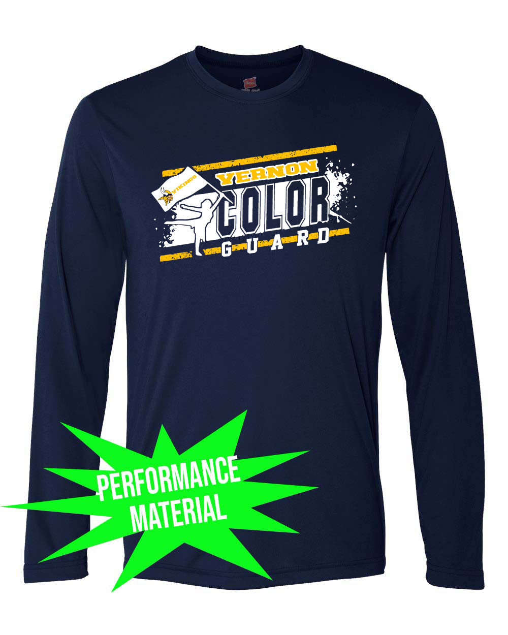 Vernon Marching Band Performance Material Design 4 Long Sleeve Shirt