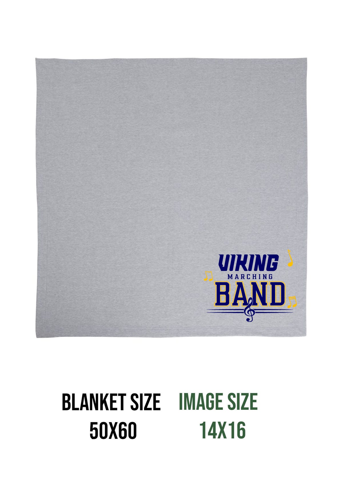 Vernon Marching Band Design 5 Blanket
