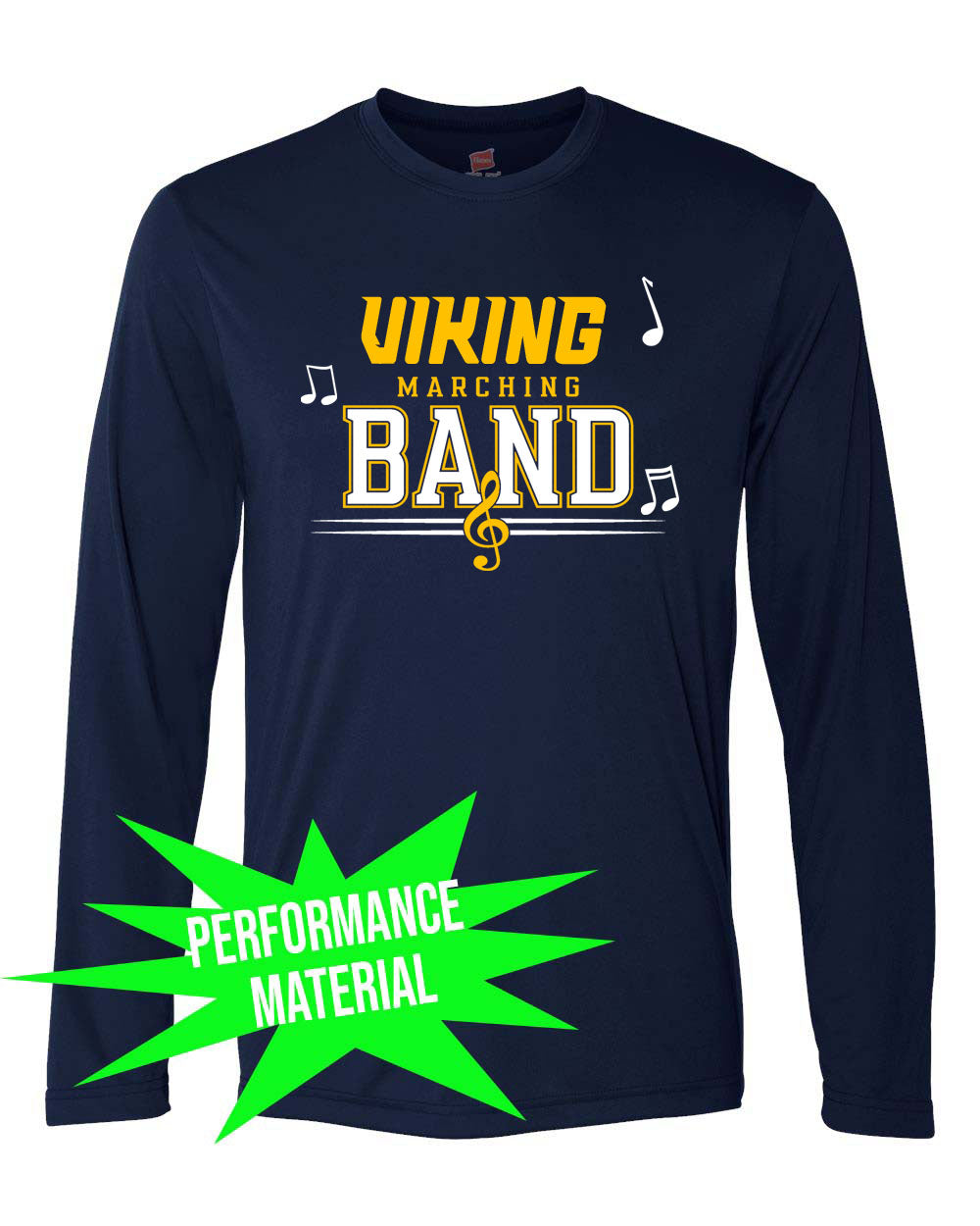 Vernon Marching Band Performance Material Design 5 Long Sleeve Shirt