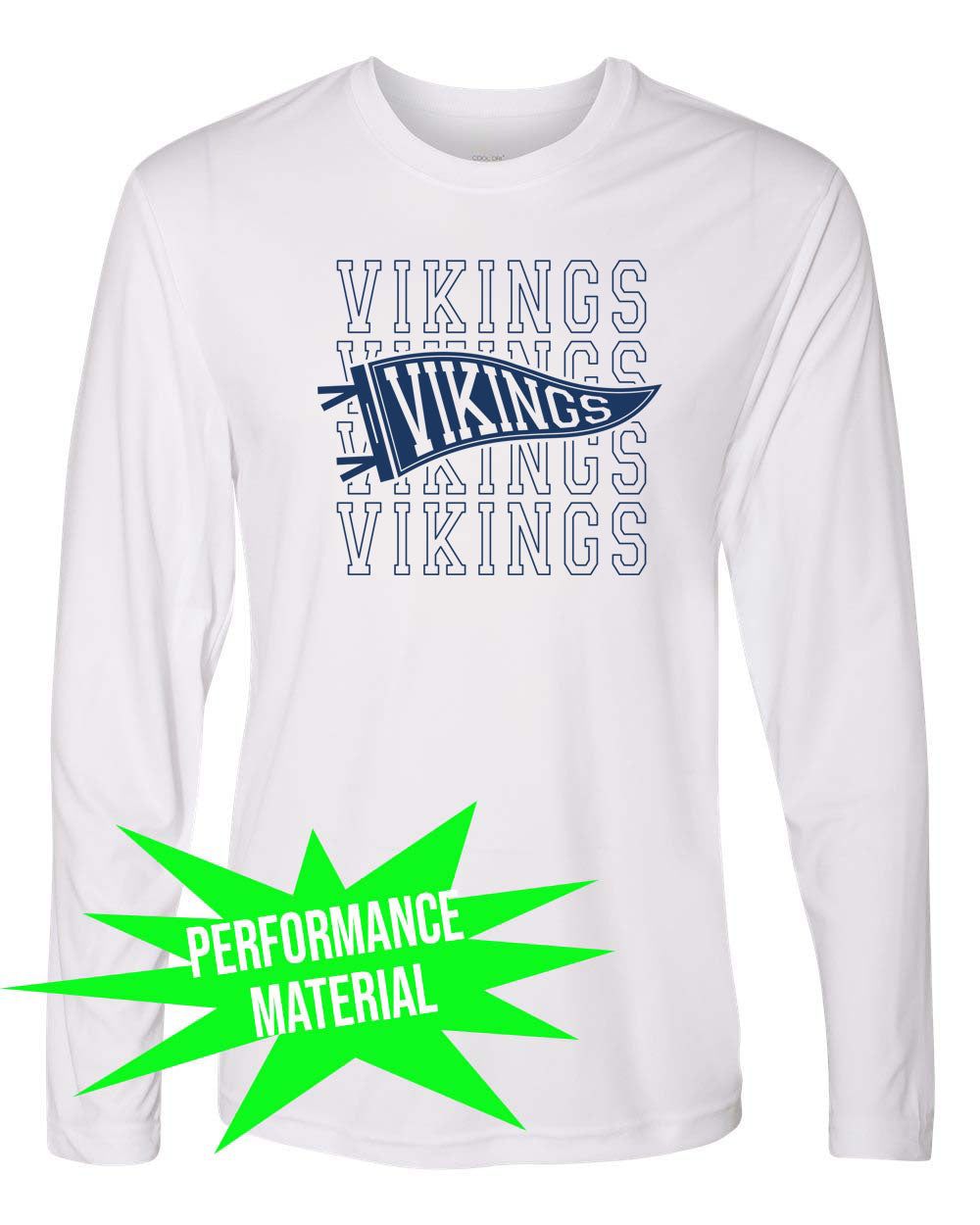 VTHS Performance Material Long Sleeve Shirt Design 7