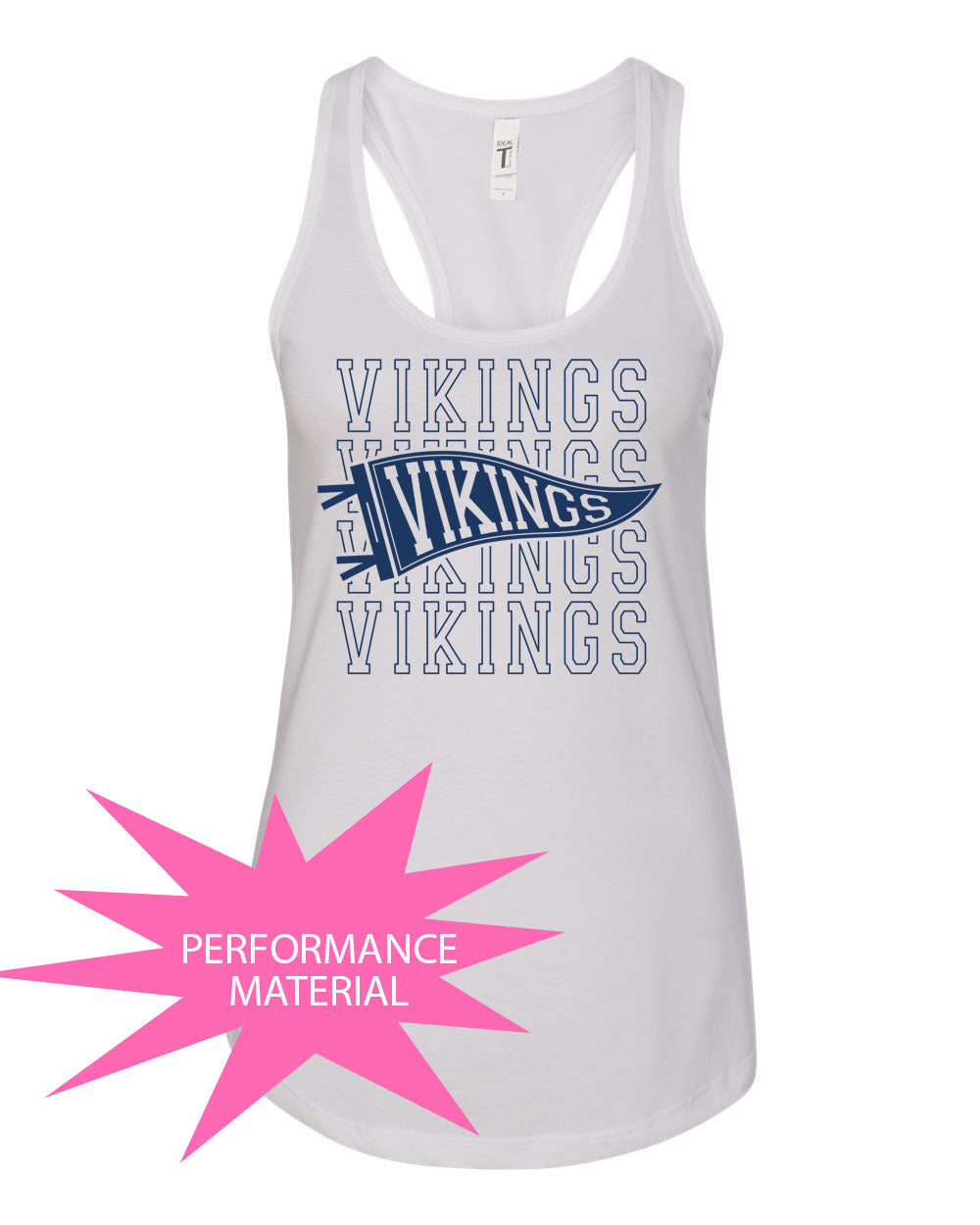 VTHS Performance Racerback Tank Top Design 7