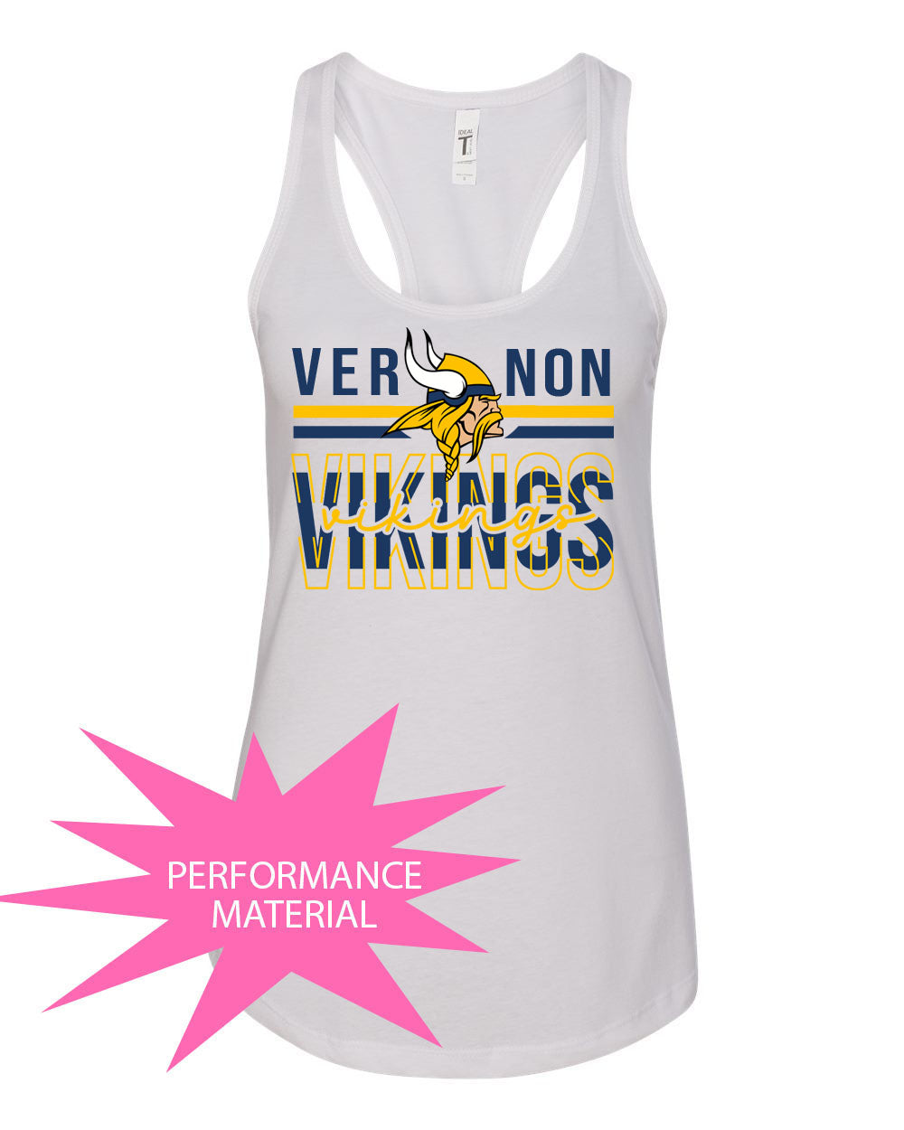 VTHS Performance Racerback Tank Top Design 8