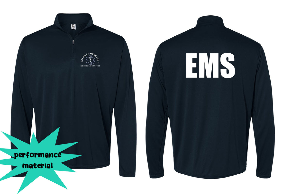 Vernon EMS Quarter Zip Long Sleeve Shirt