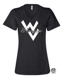 Wallkill Cheer Design 1 V-neck T-Shirt