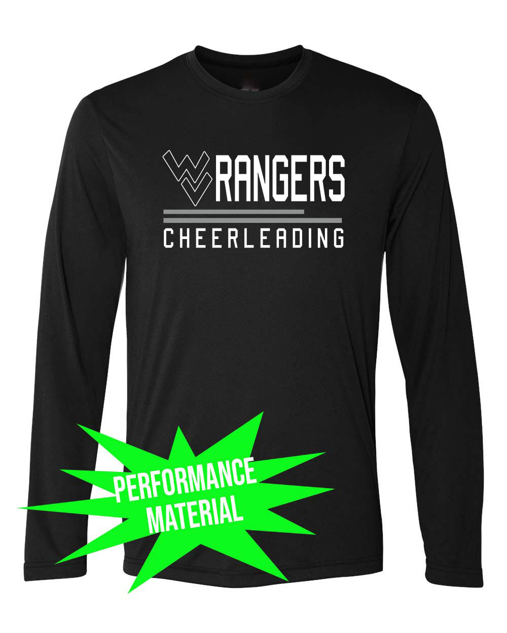 Wallkill Cheer Performance Material Design 2 Long Sleeve Shirt