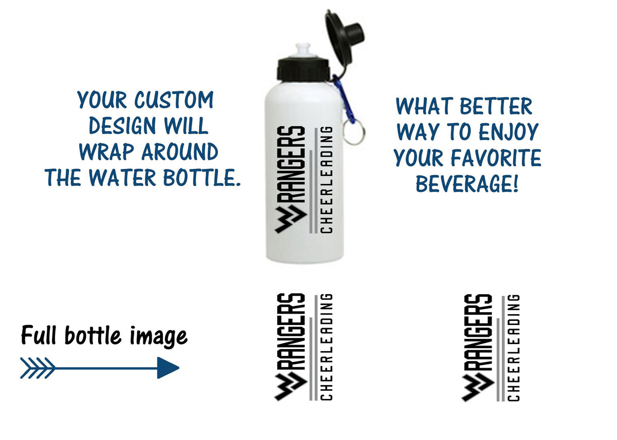 Wallkill Cheer Design 2 Water Bottle