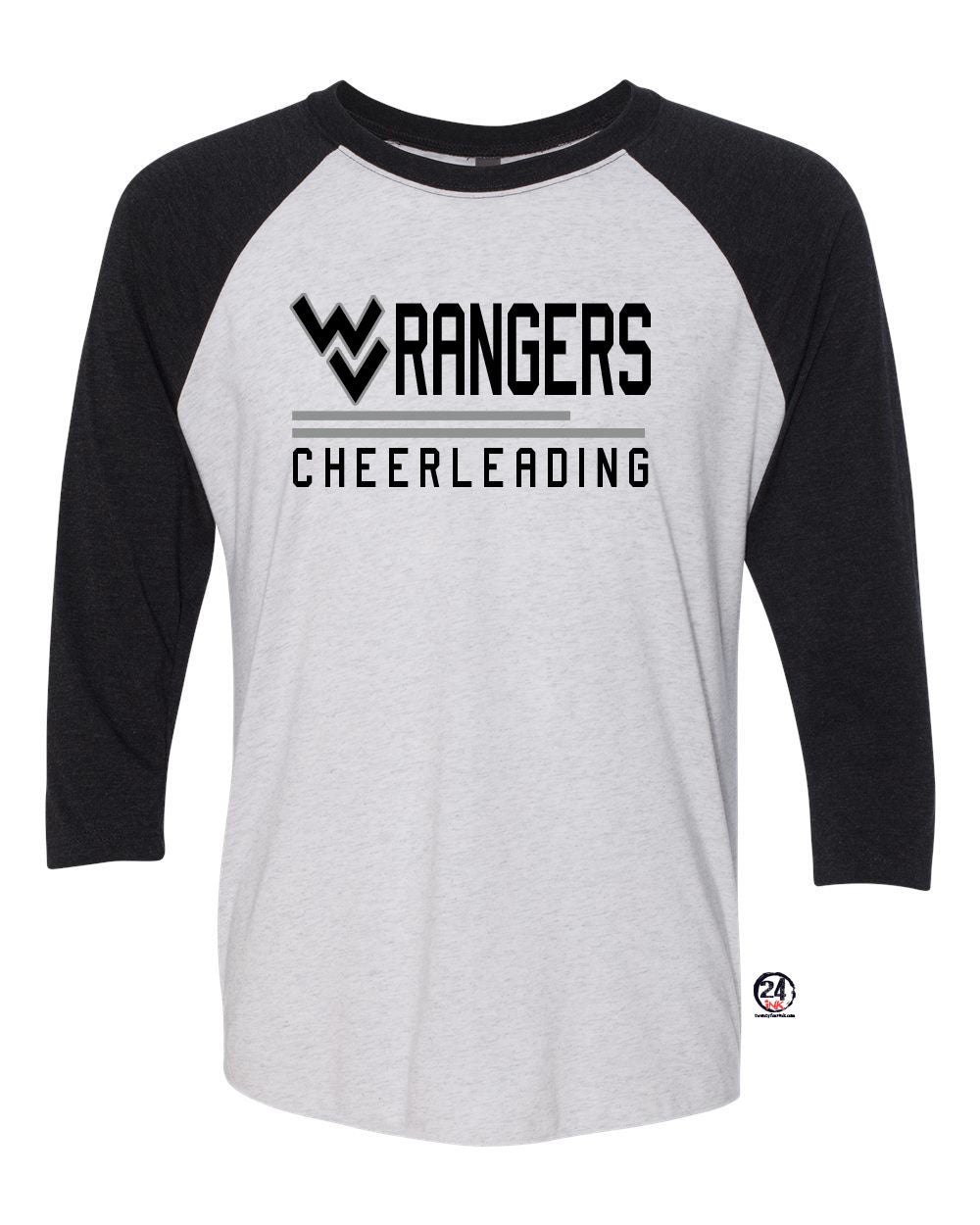 Wallkill Cheer Design 2 raglan shirt