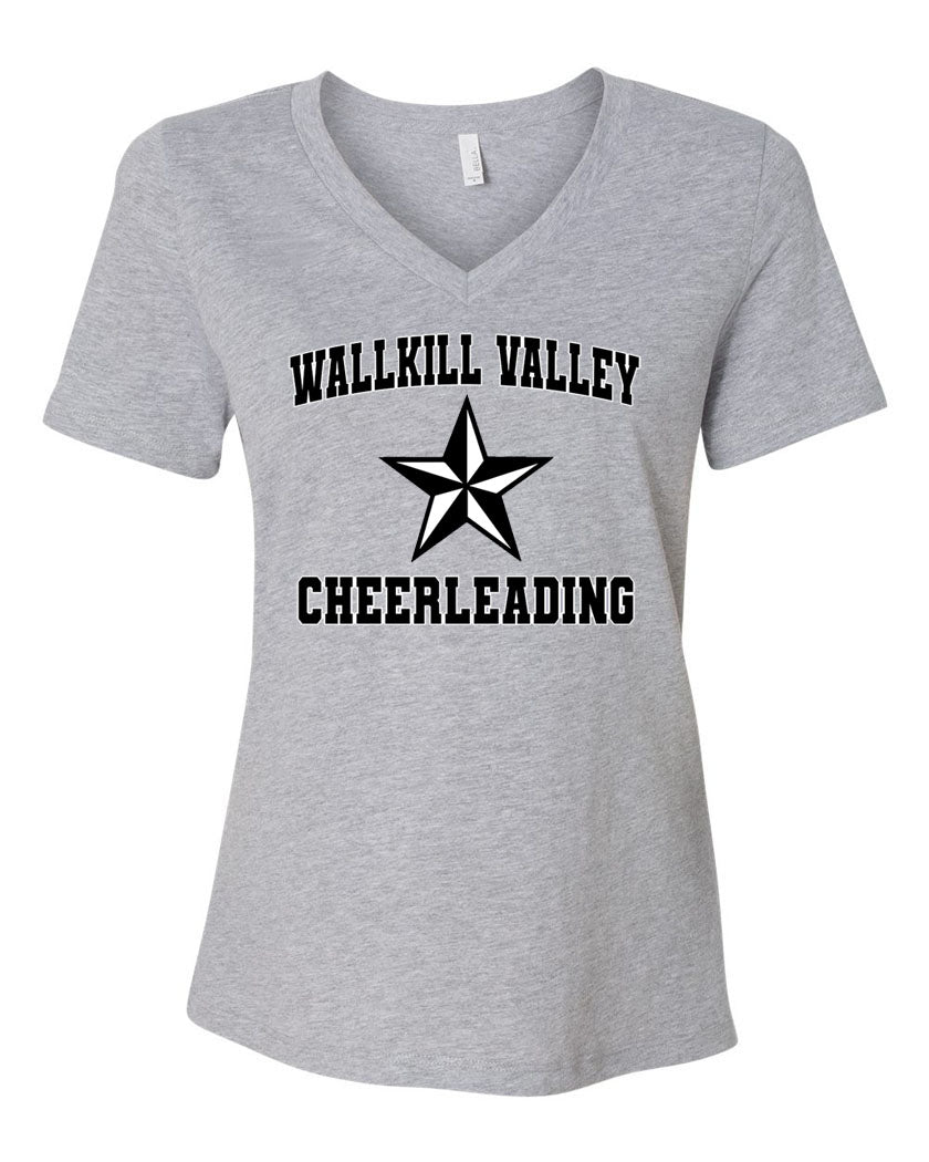 Wallkill Cheer Design 6 V-neck T-Shirt