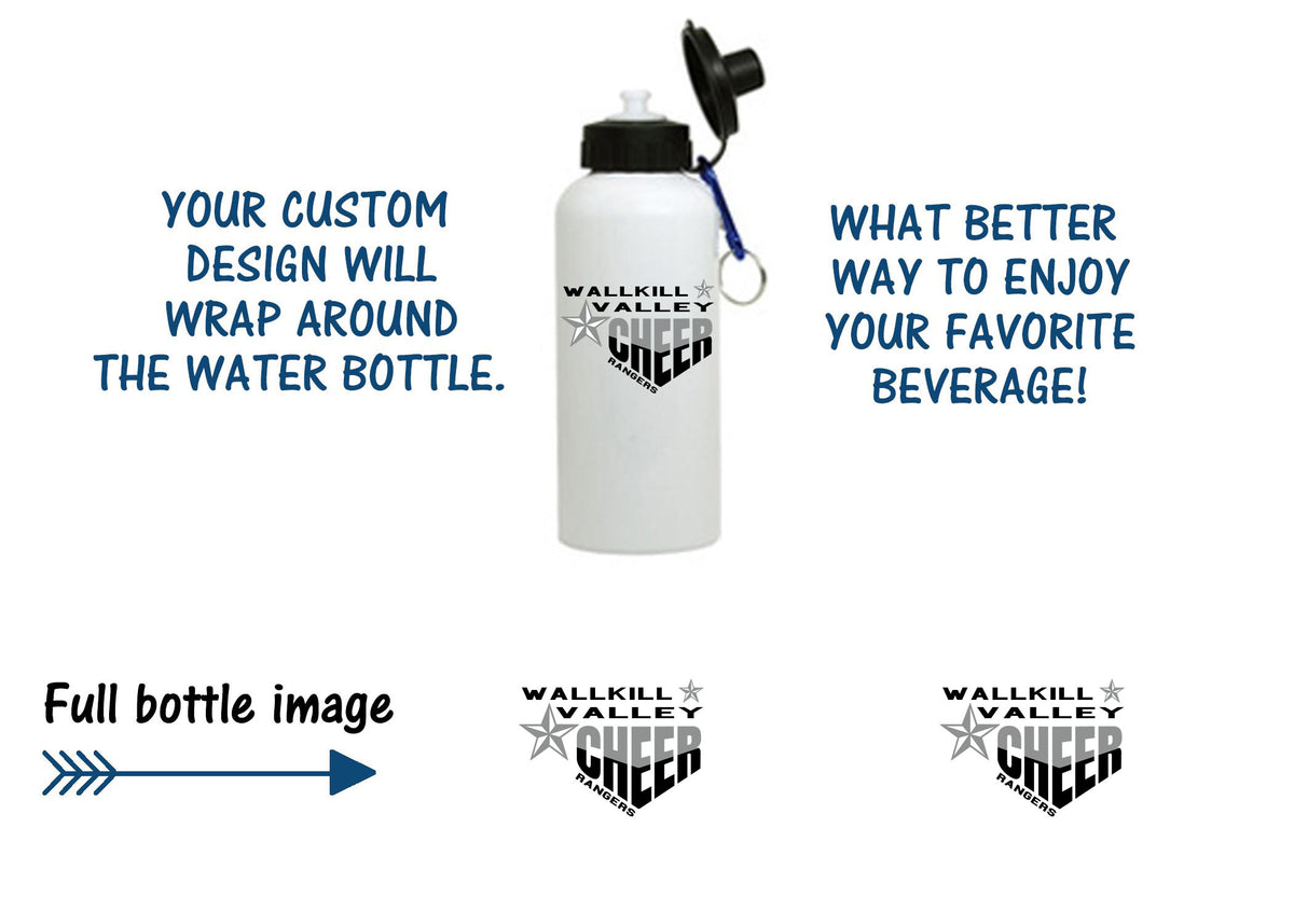 Wallkill Cheer Design 5 Water Bottle