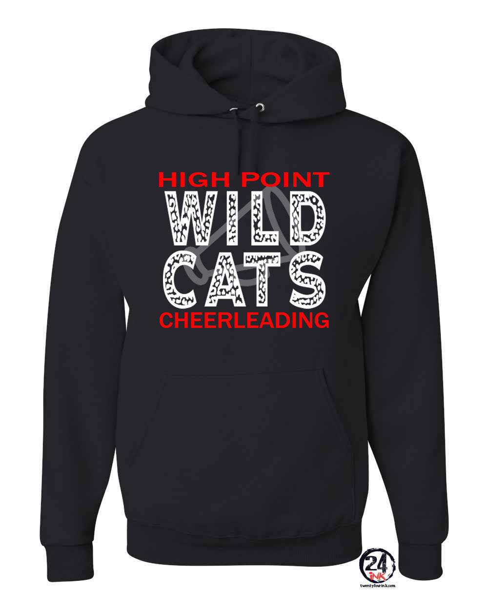 Wildcats cheer Design 1 Hooded Sweatshirt