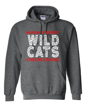 Wildcats cheer Design 1 Hooded Sweatshirt