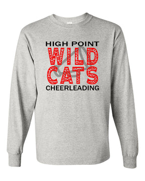 Wildcats Cheer Design 1 Long Sleeve Shirt