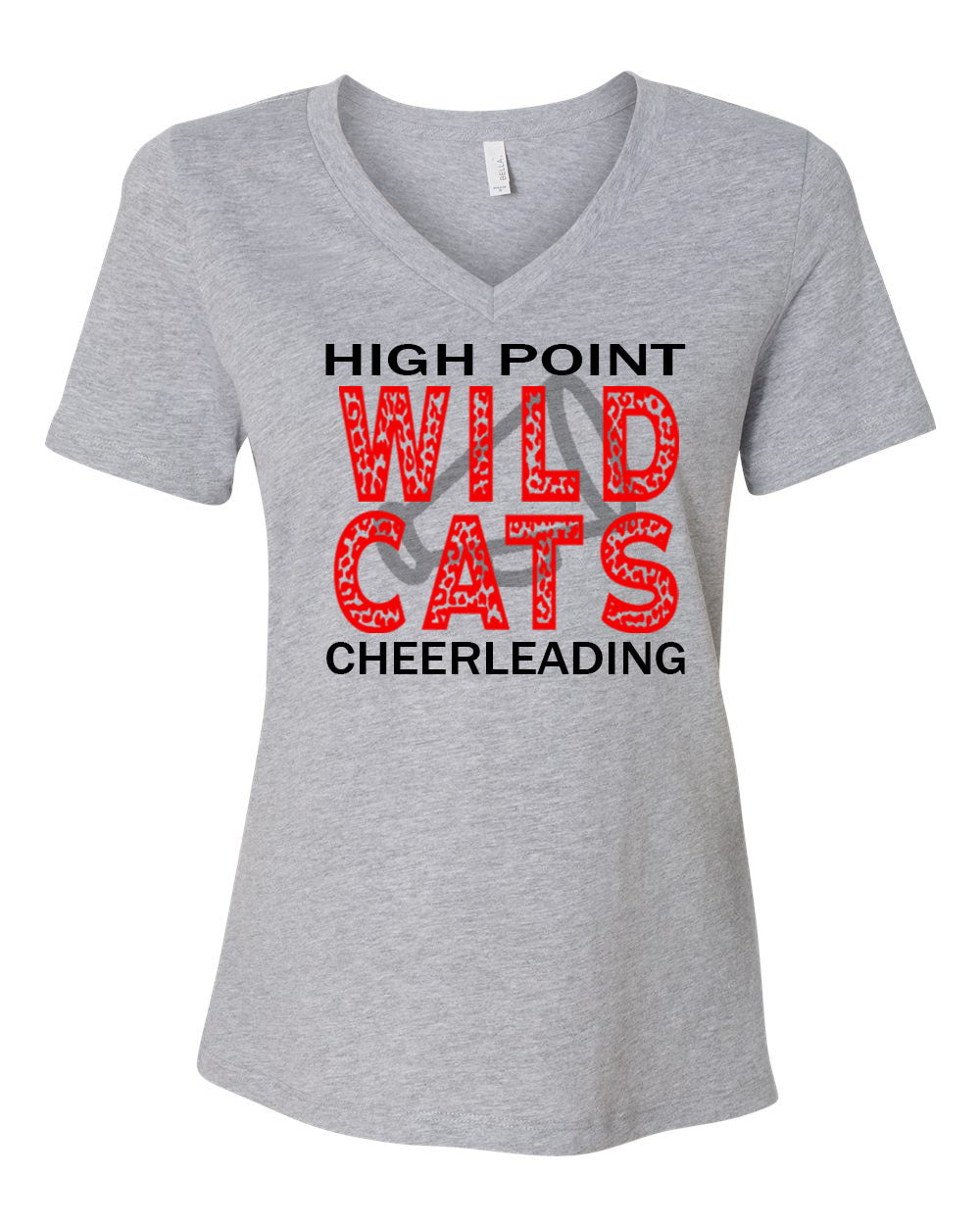 Wildcats Cheer Design 1 V-neck T-Shirt