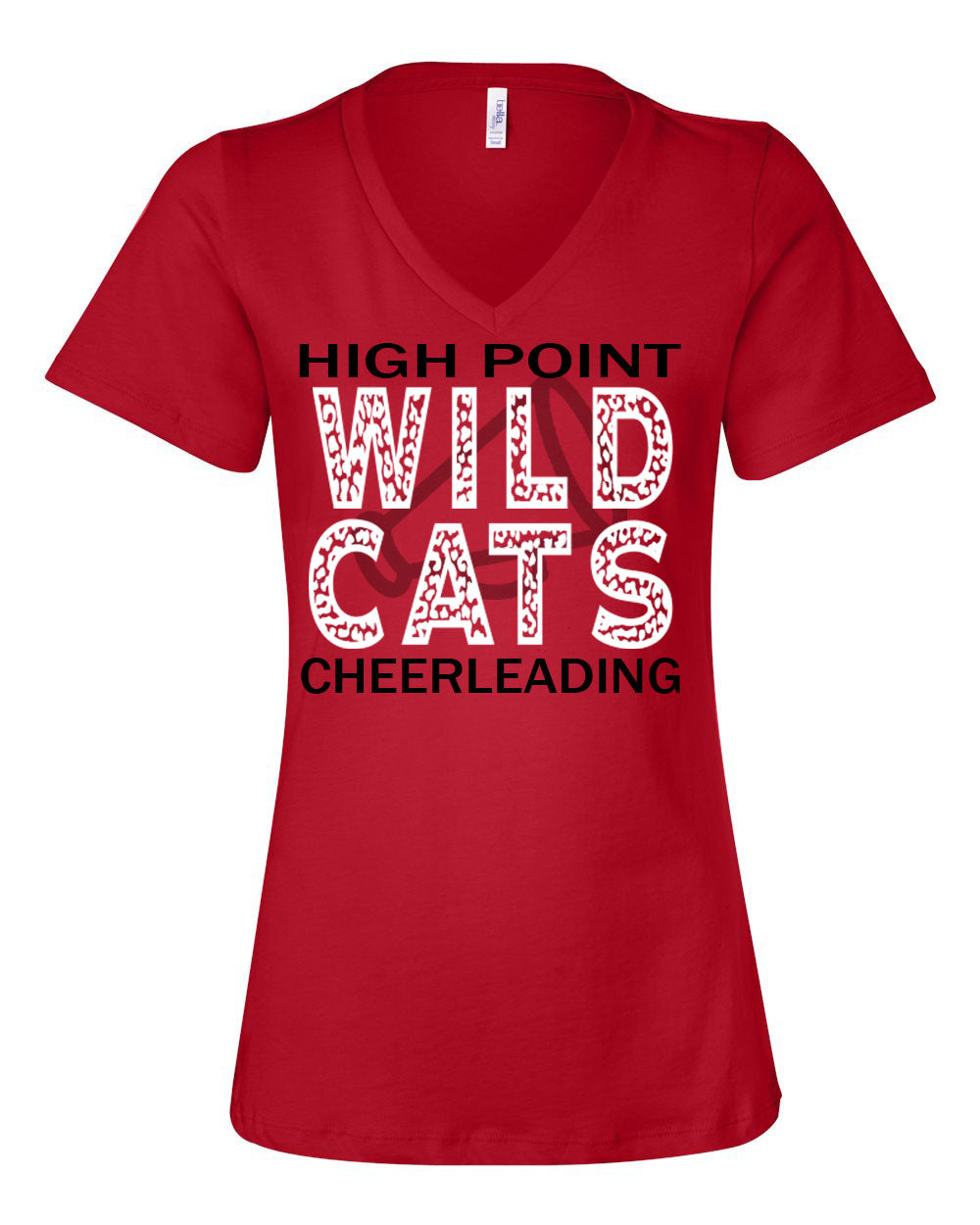 Wildcats Cheer Design 1 V-neck T-Shirt