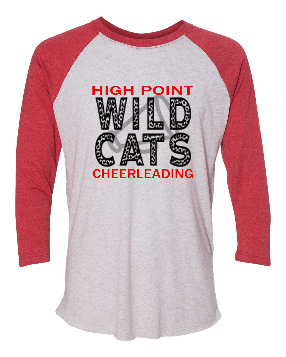 Wildcats Cheer design 1 raglan shirt