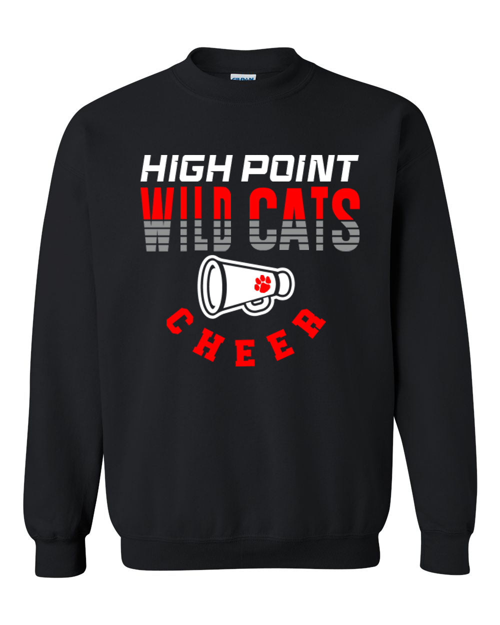 Wildcats Cheer Design 2 non hooded sweatshirt