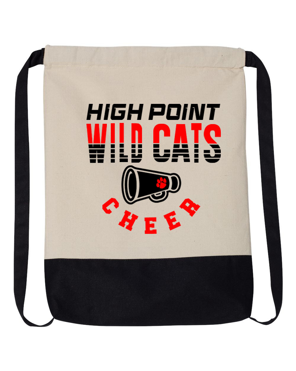Wildcats Cheer design 2 Drawstring Bag