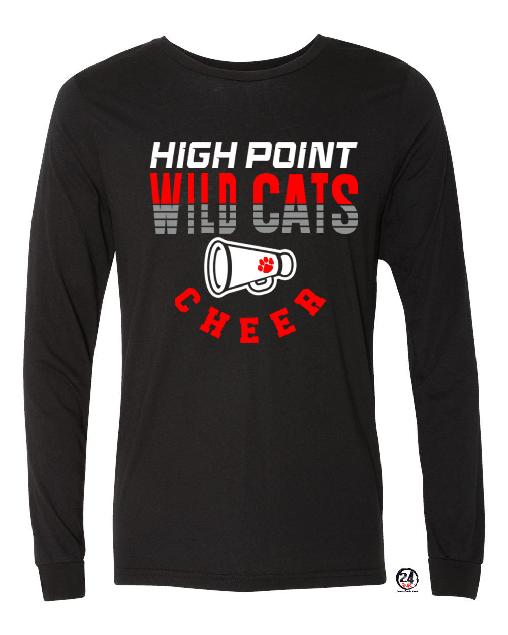 Wildcats Cheer Design 2 Long Sleeve Shirt