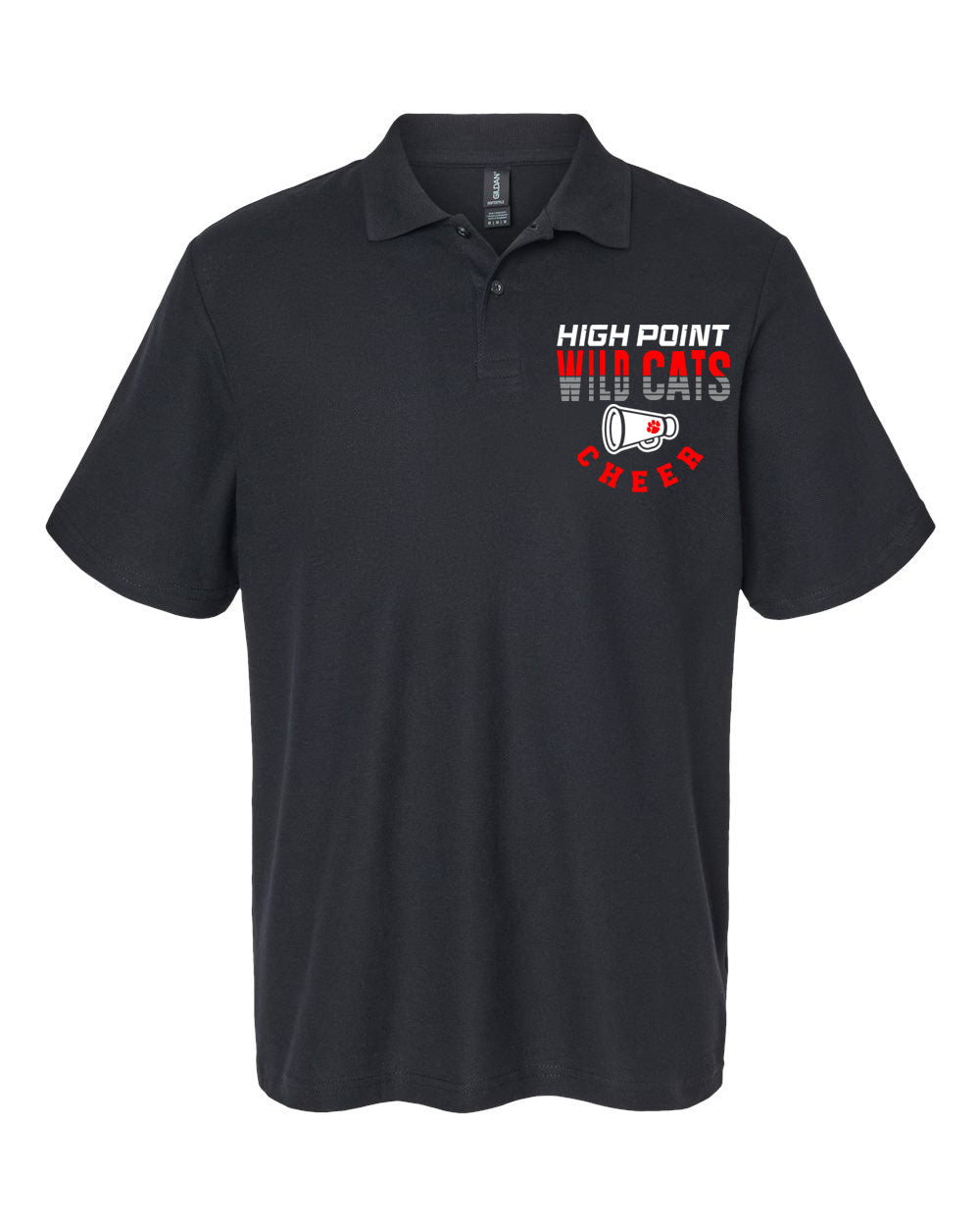 Wildcats Cheer Design 2 Polo T-Shirt