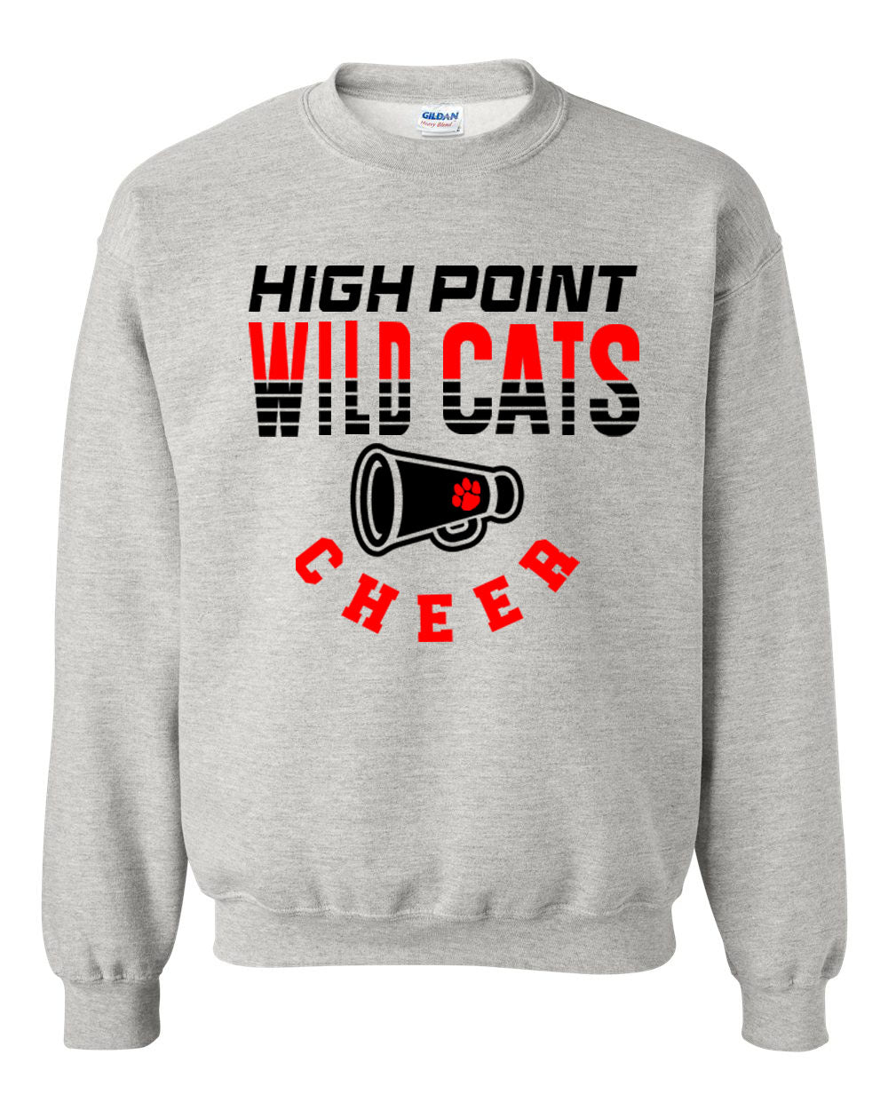 Wildcats Cheer Design 2 non hooded sweatshirt