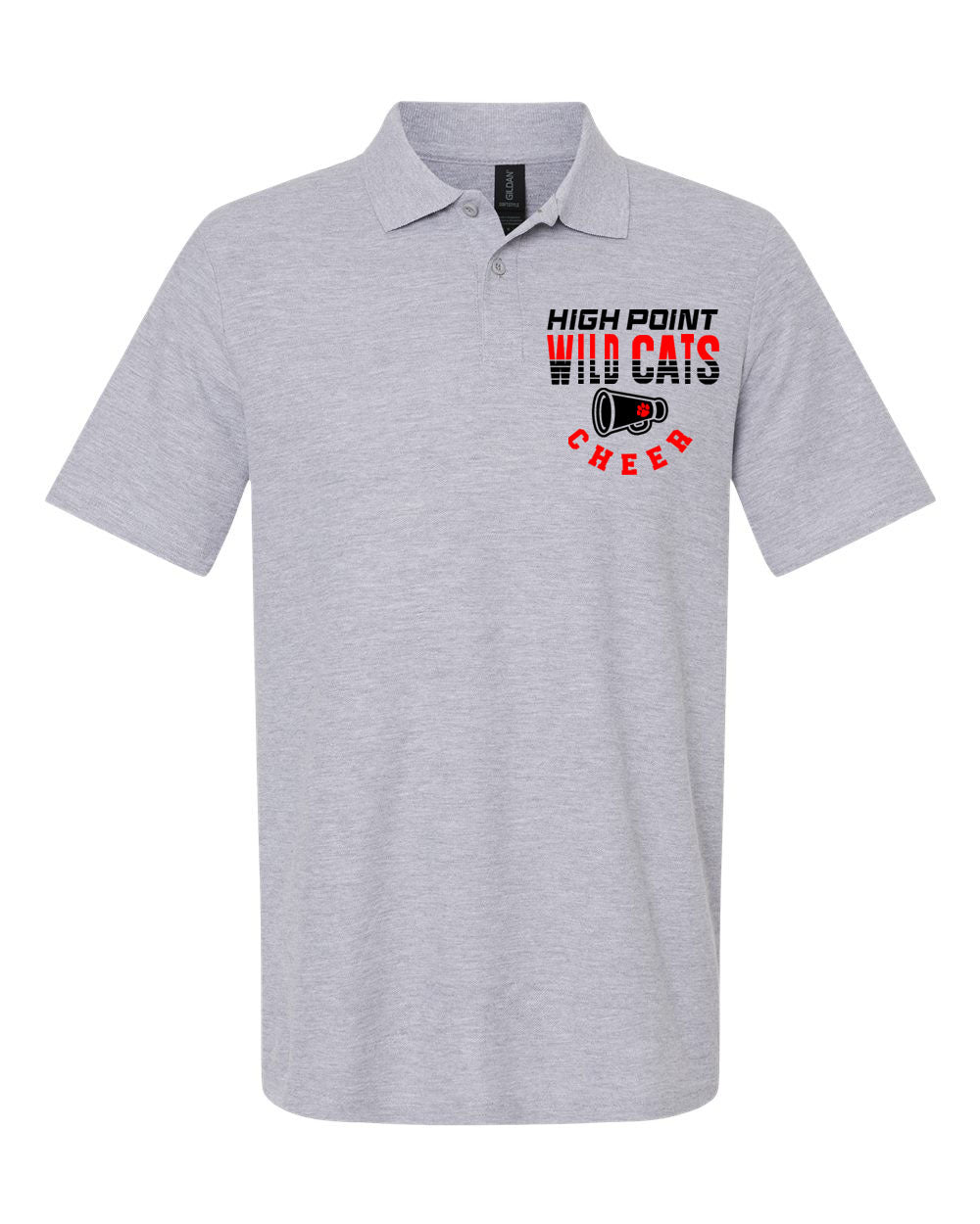 Wildcats Cheer Design 2 Polo T-Shirt