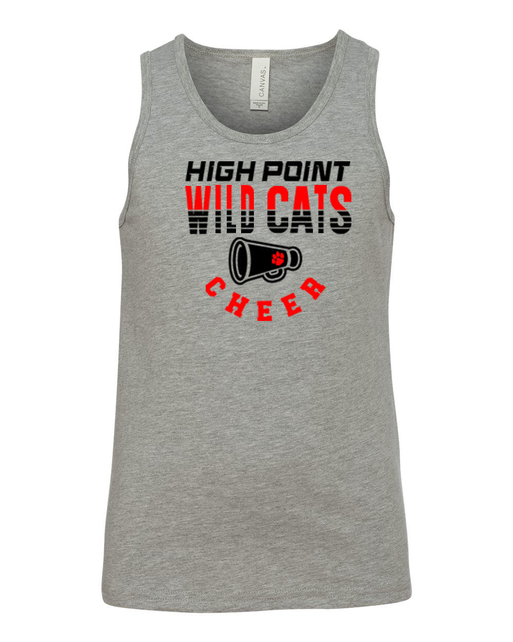 Wildcats Cheer design 2 Ladies Muscle Tank Top