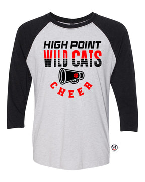 Wildcats Cheer design 2 raglan shirt
