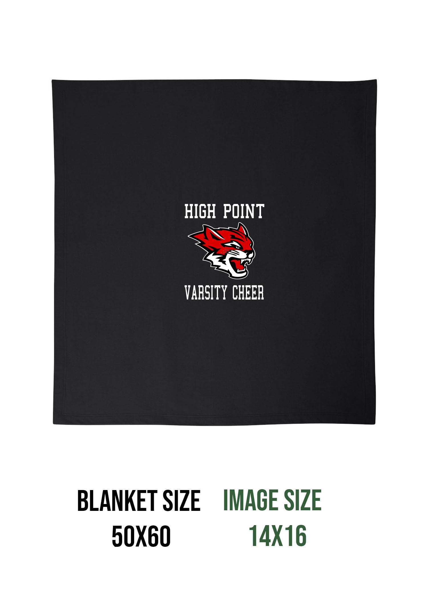 Wildcats Cheer Design 3 Blanket