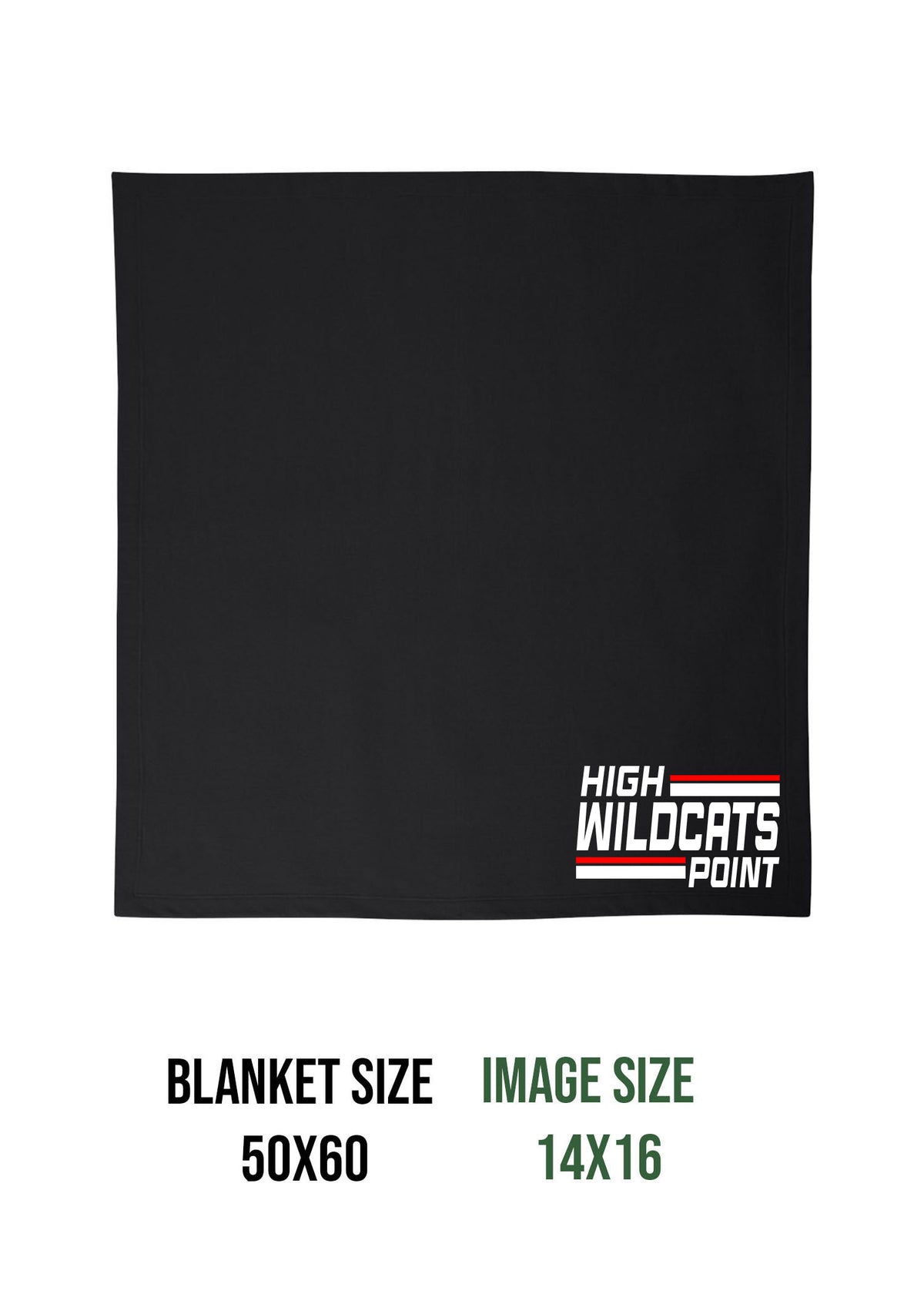 Wildcats Cheer Design 4 Blanket