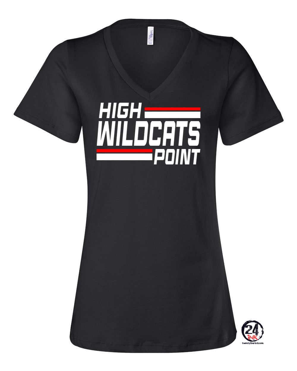 Wildcats Cheer Design 4 V-neck T-Shirt