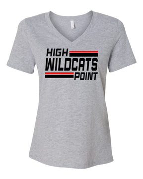 Wildcats Cheer Design 4 V-neck T-Shirt