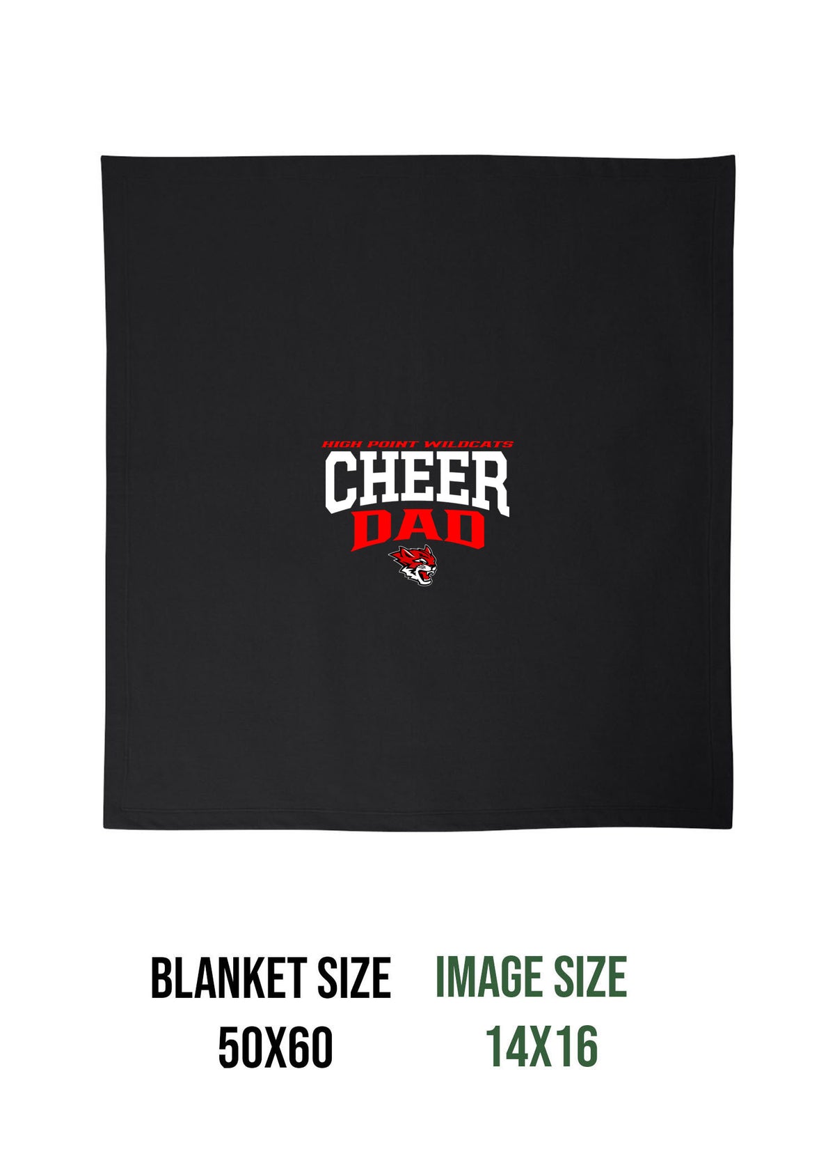 Wildcats Cheer Design 6 Blanket