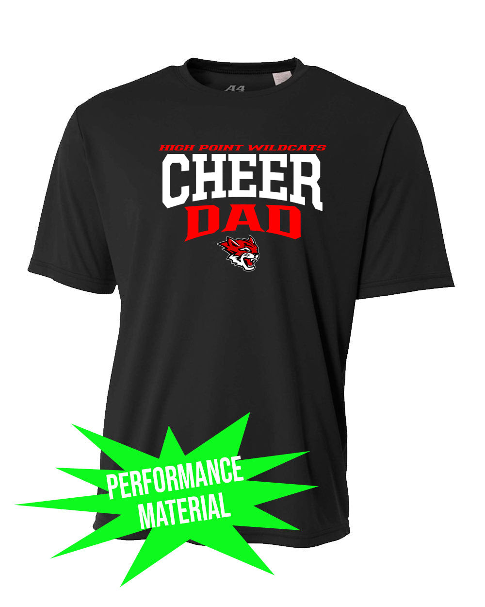 Wildcats Cheer Performance Material design 6 T-Shirt
